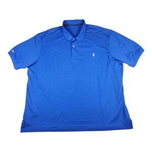 RLX Ralph Lauren Perfomance Polo Shirt Blue Short Sleeve Size 4XB (?)